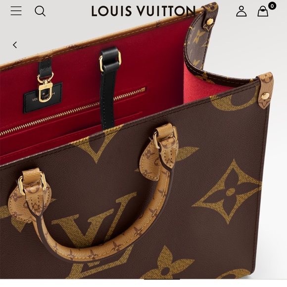 Louis Vuitton on the go handbag GM - Picture 5 of 11
